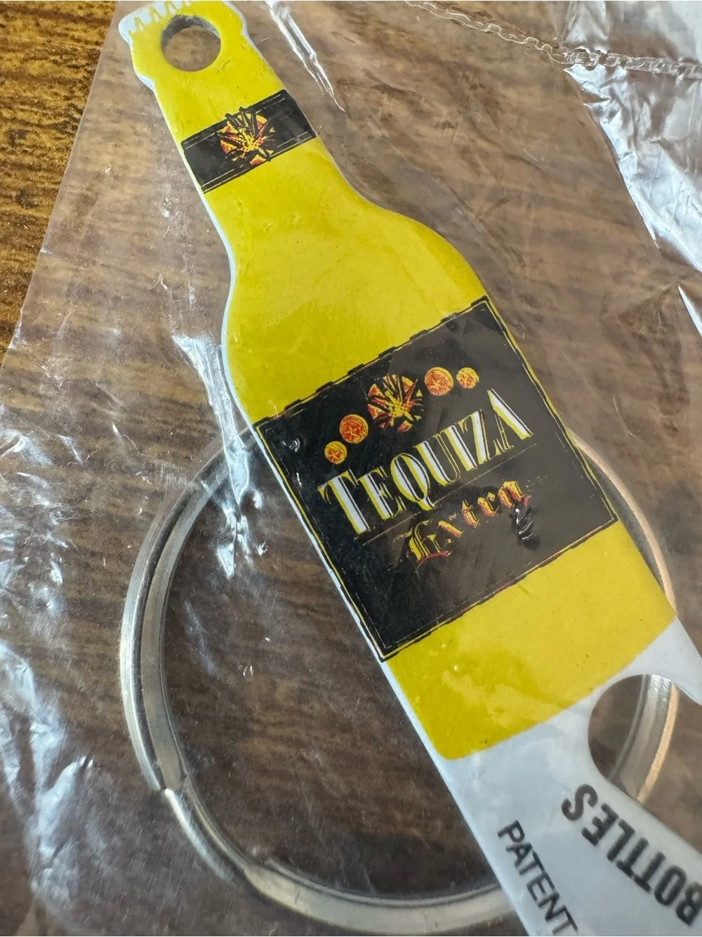Tequiza‎ Bottle Opener Keychain Vintage Barware Promo Sealed NOS Beer Can
